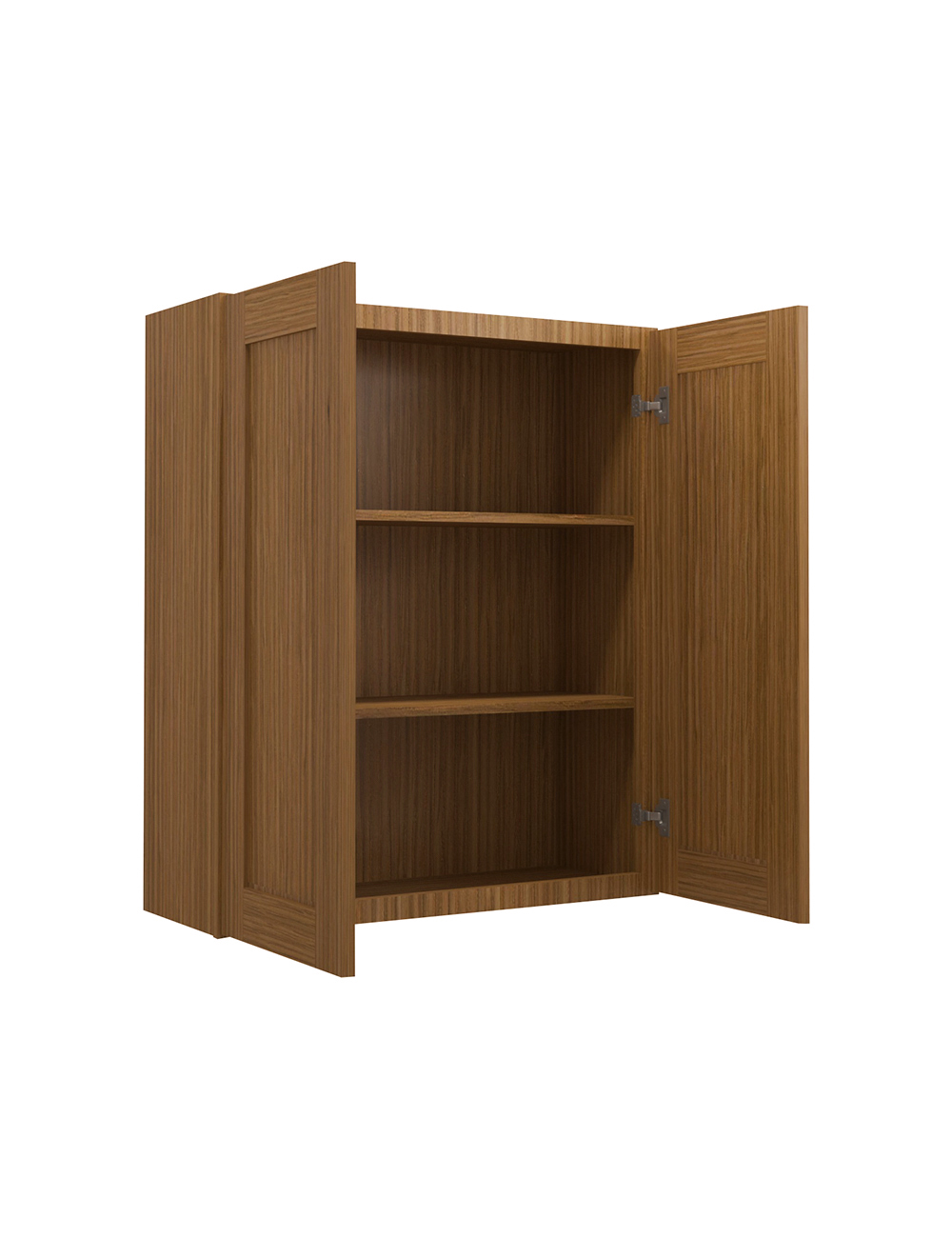 AR-W3036B: Woodland Brown Shaker 30″ Double Door Wall Cabinet
