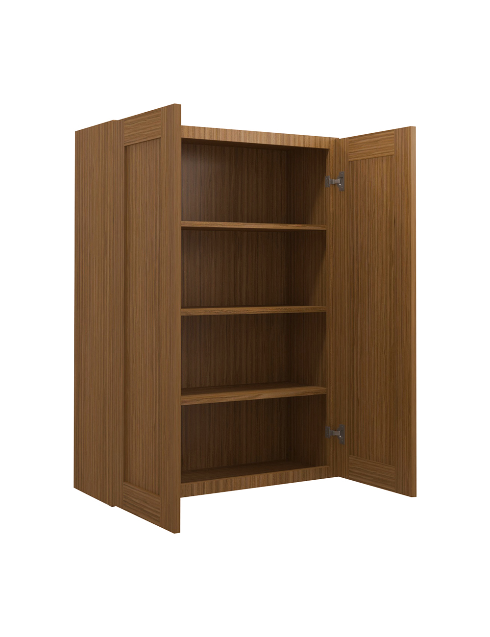 AR-W3042B: Woodland Brown Shaker 30″ Double Door Wall Cabinet