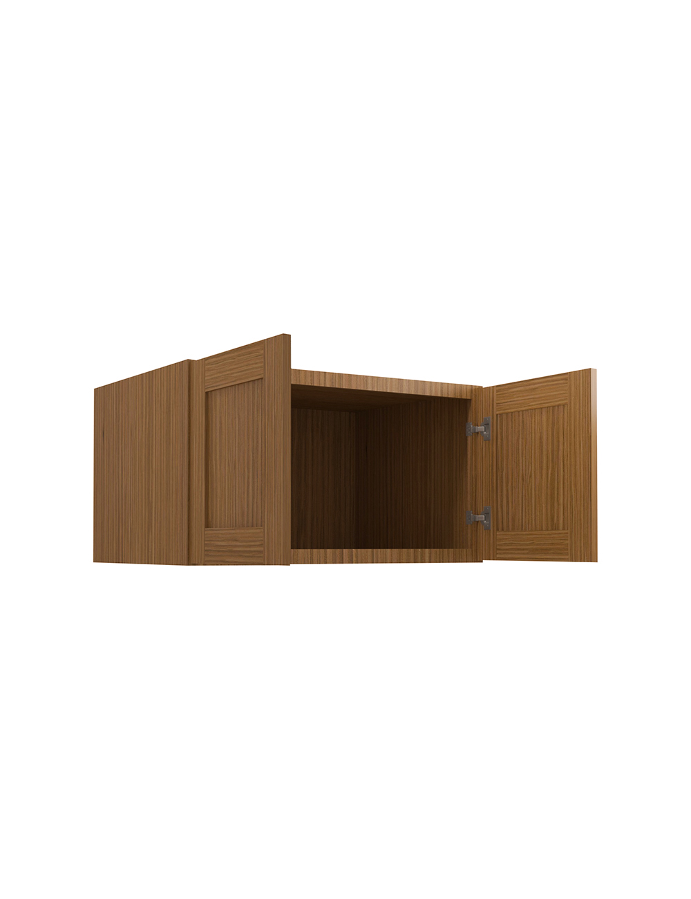 AR-W331824B: Woodland Brown Shaker 33″ Refrigerator Wall Cabinet 24″ Deep