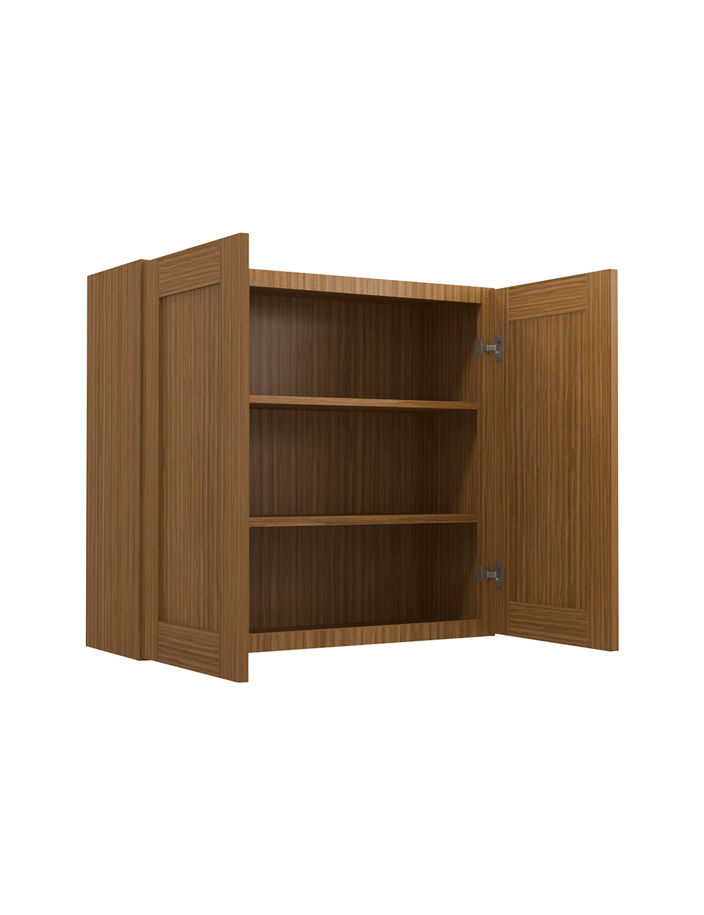 AR-W3330B: Woodland Brown Shaker 33″ Double Door Wall Cabinet