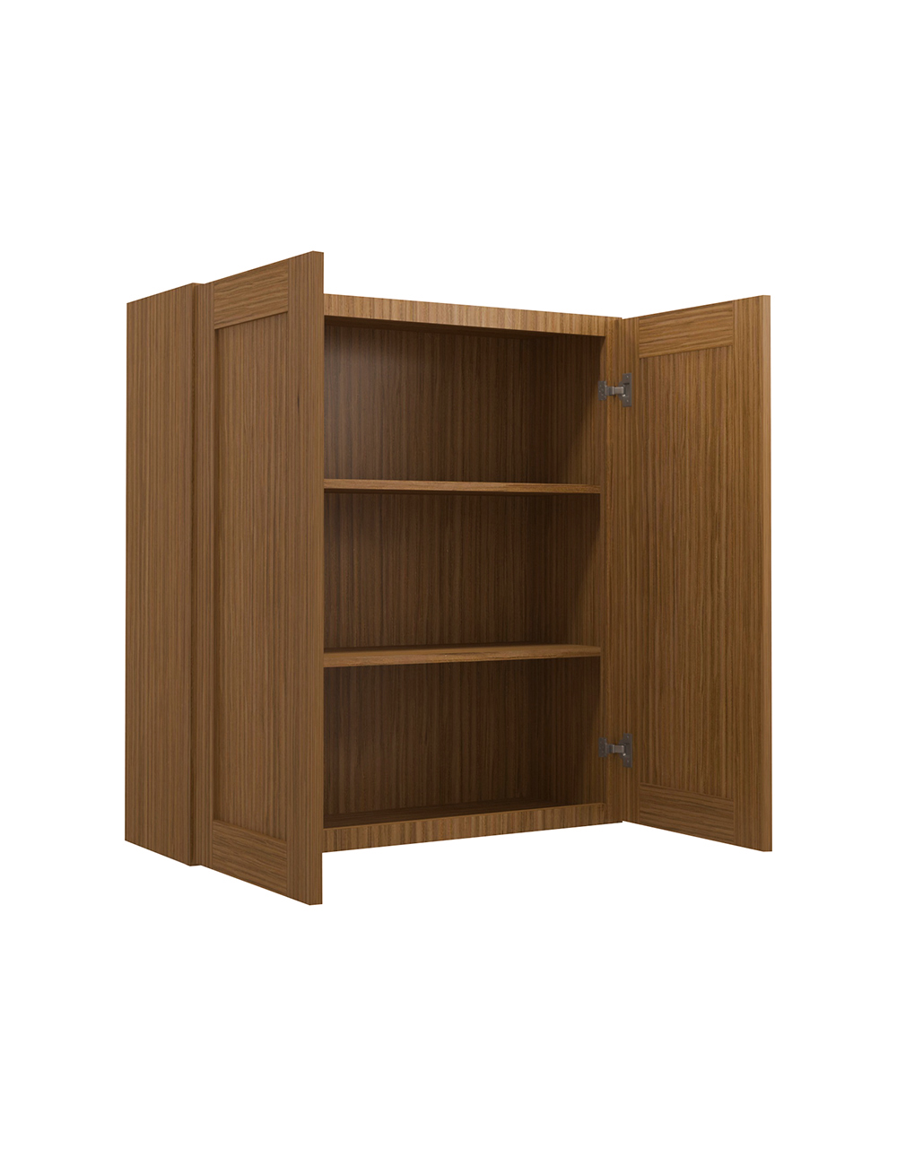 AR-W3336B: Woodland Brown Shaker 33″ Double Door Wall Cabinet