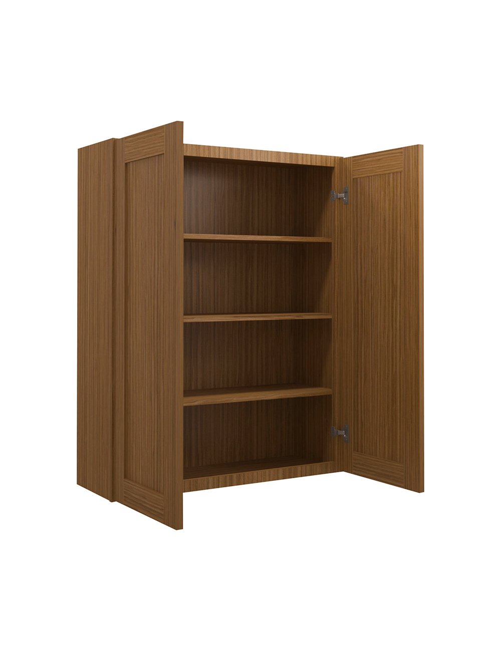 AR-W3342B: Woodland Brown Shaker 33″ Double Door Wall Cabinet