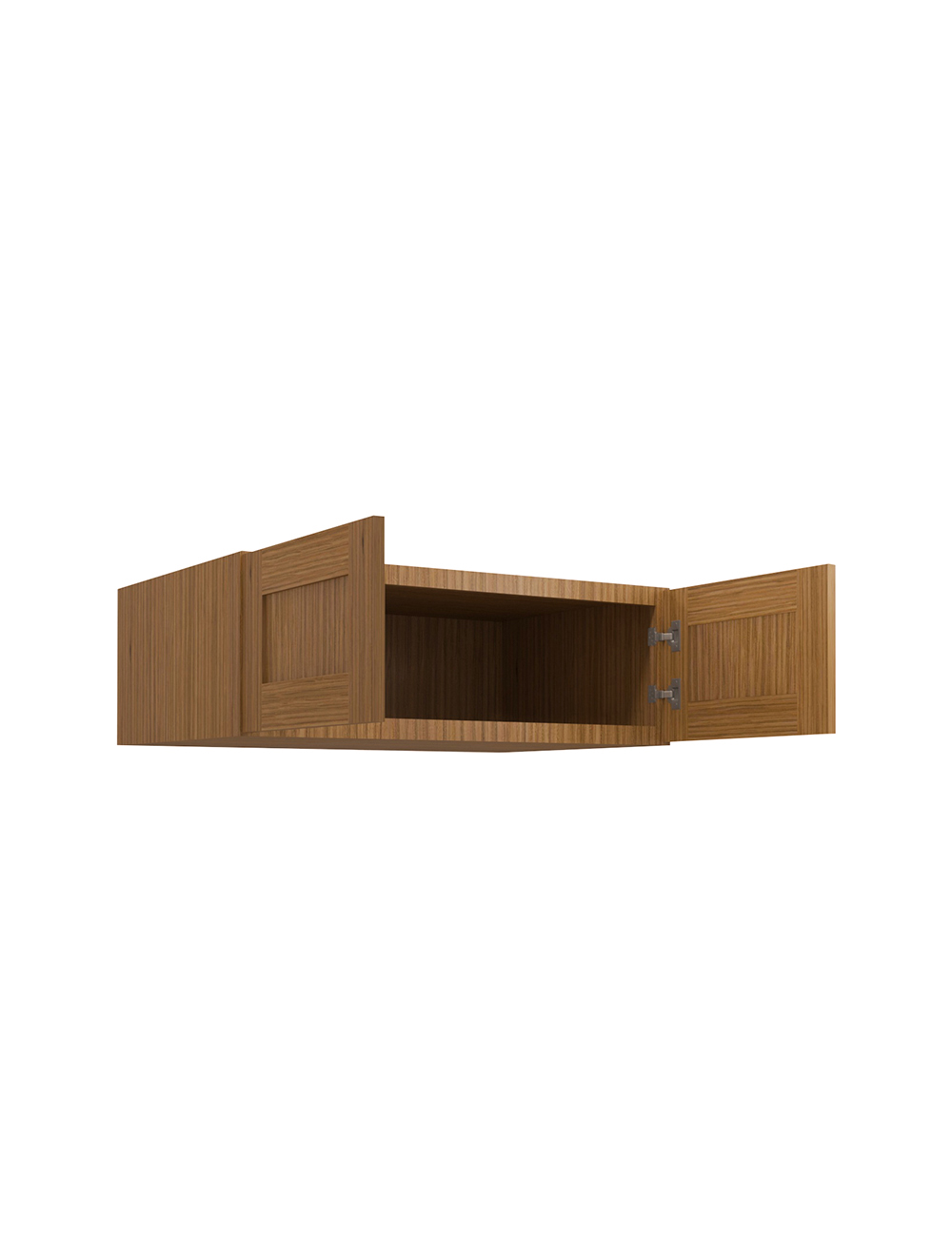 AR-W361224B: Woodland Brown Shaker 36″ Refrigerator Wall Cabinet 24″ deep