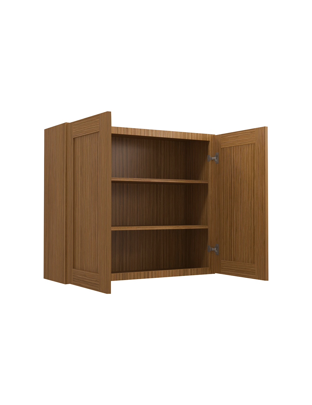 AR-W3630B: Woodland Brown Shaker 36″ Double Door Wall Cabinet