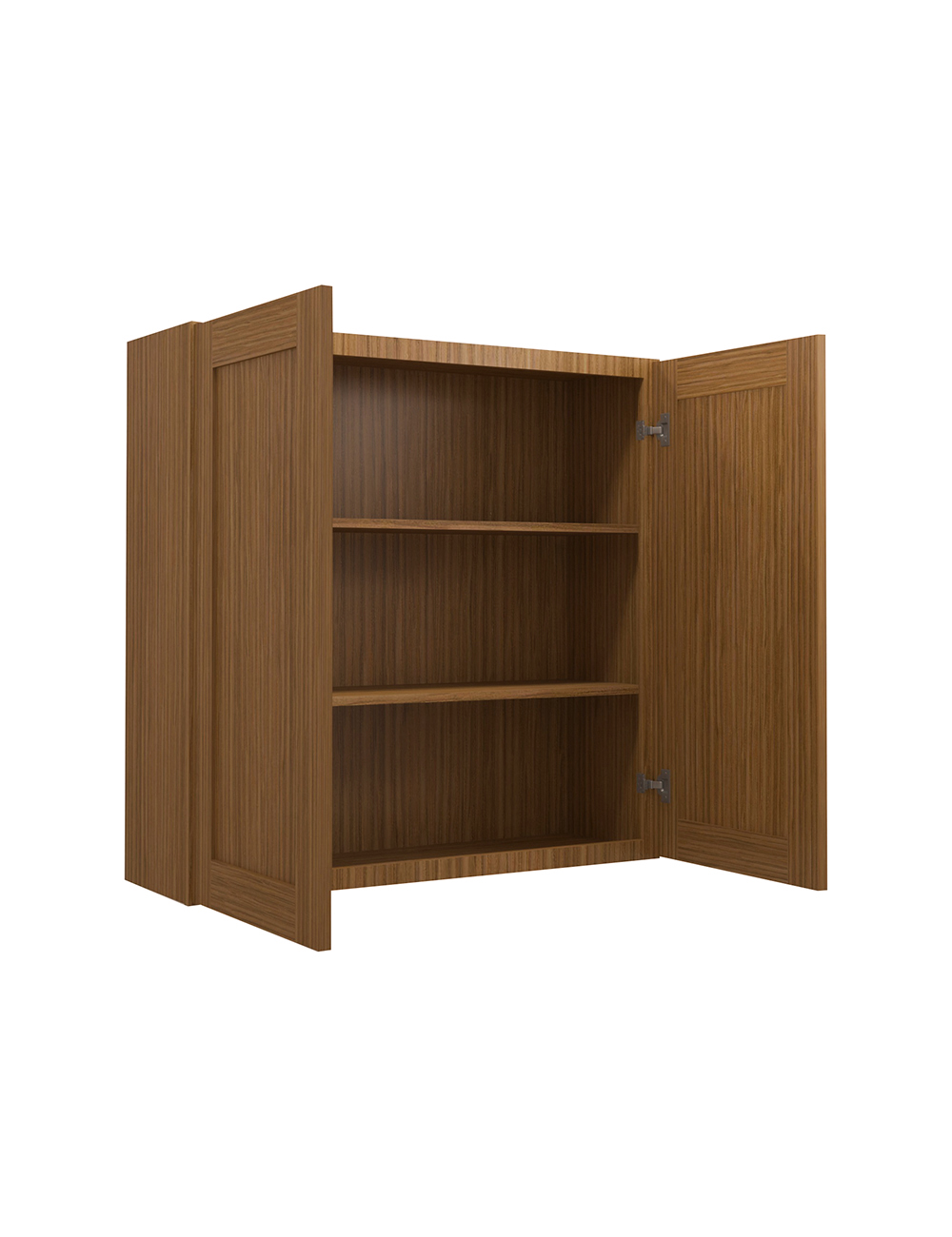 AR-W3636B: Woodland Brown Shaker 36″ Double Door Wall Cabinet