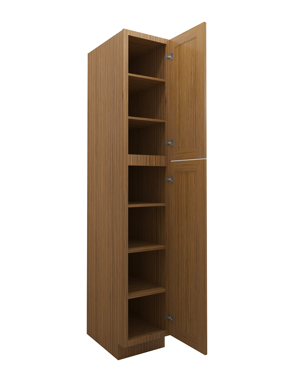 AR-WP1590: Woodland Brown Shaker 15″ 2 Door Pantry Cabinet