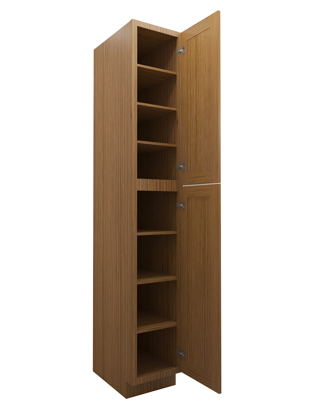 AR-WP1596: Woodland Brown Shaker 15″ 2 Door Pantry Cabinet