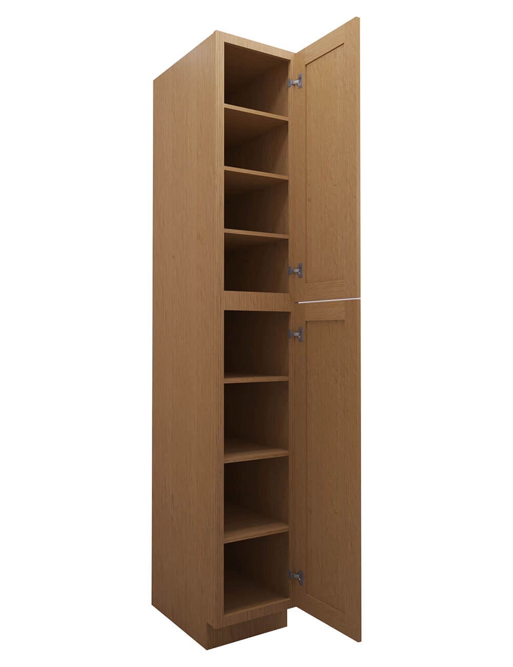 PH-WP1596: Petit Oak Shaker 15″ 2 Door Pantry Cabinet