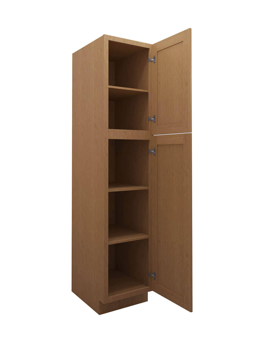 PH-WP1884: Petit Oak Shaker 18″ 2 Door Pantry Cabinet