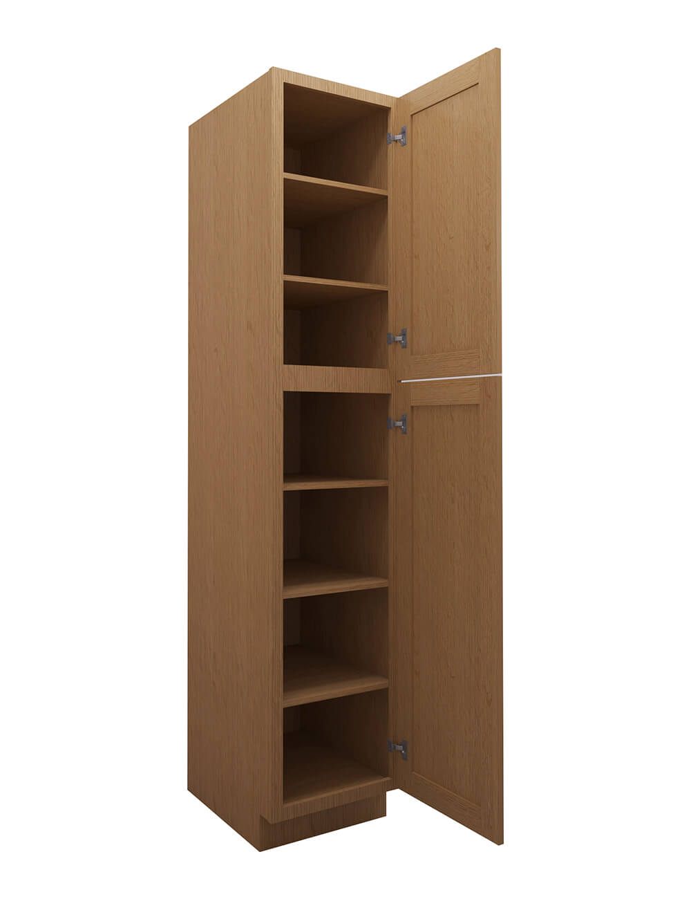 PH-WP1890: Petit Oak Shaker 18″ 2 Door Pantry Cabinet