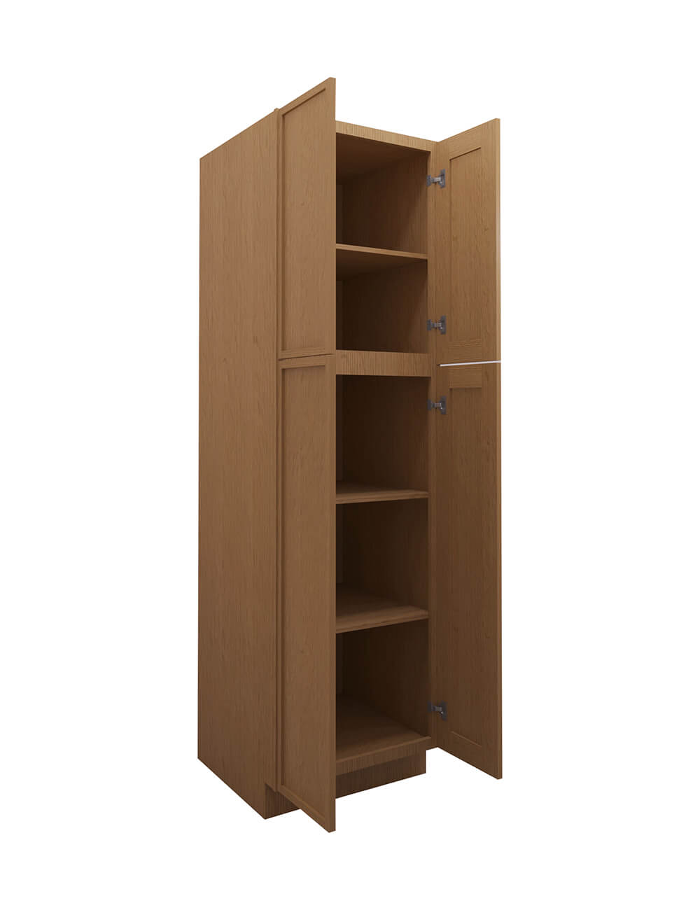 PH-WP2484B: Petit Oak Shaker 24″ 4 Door Pantry Cabinet