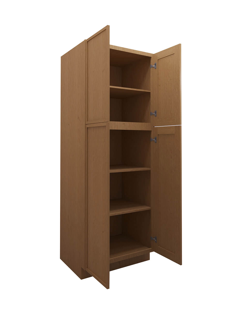 PH-WP3084B: Petit Oak Shaker 30″ 4 Door Pantry Cabinet