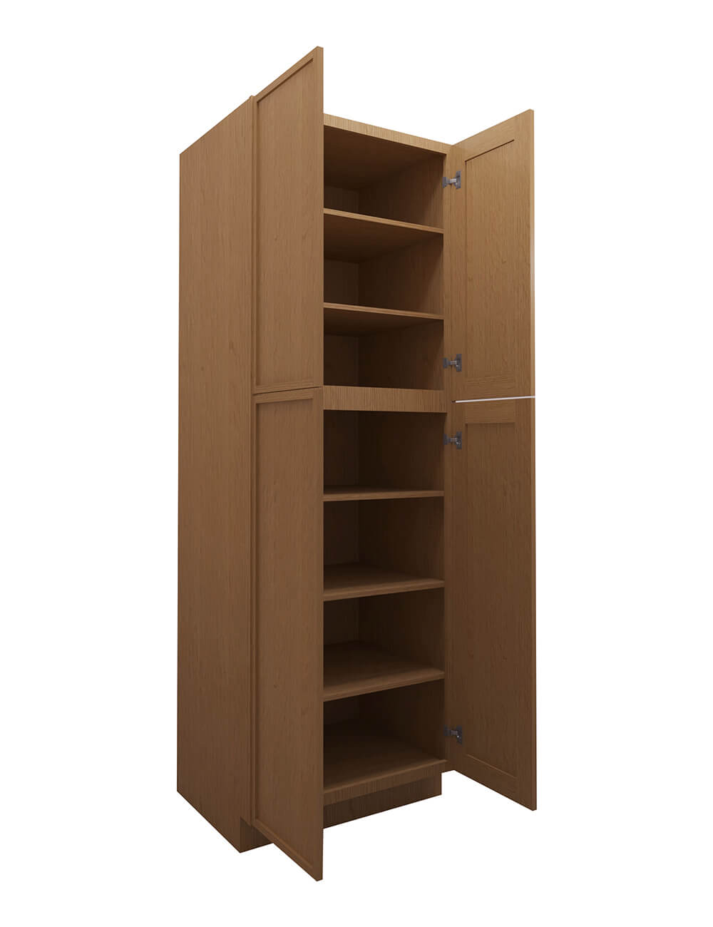 PH-WP3090B: Petit Oak Shaker 30″ 4 Door Pantry Cabinet