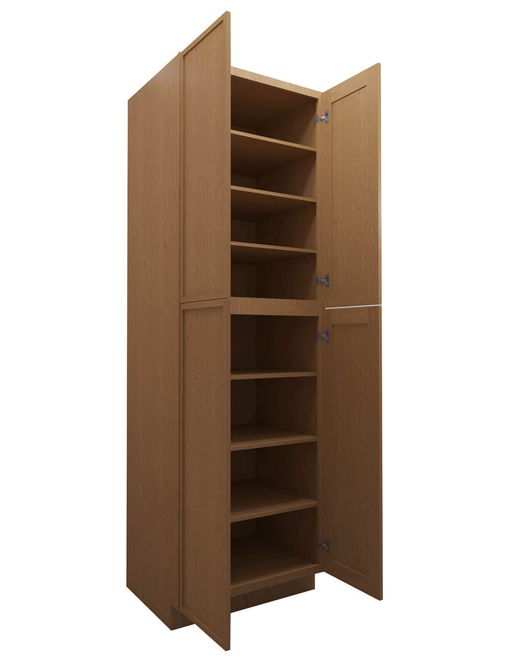 PH-WP3096B: Petit Oak Shaker 30″ 4 Door Pantry Cabinet
