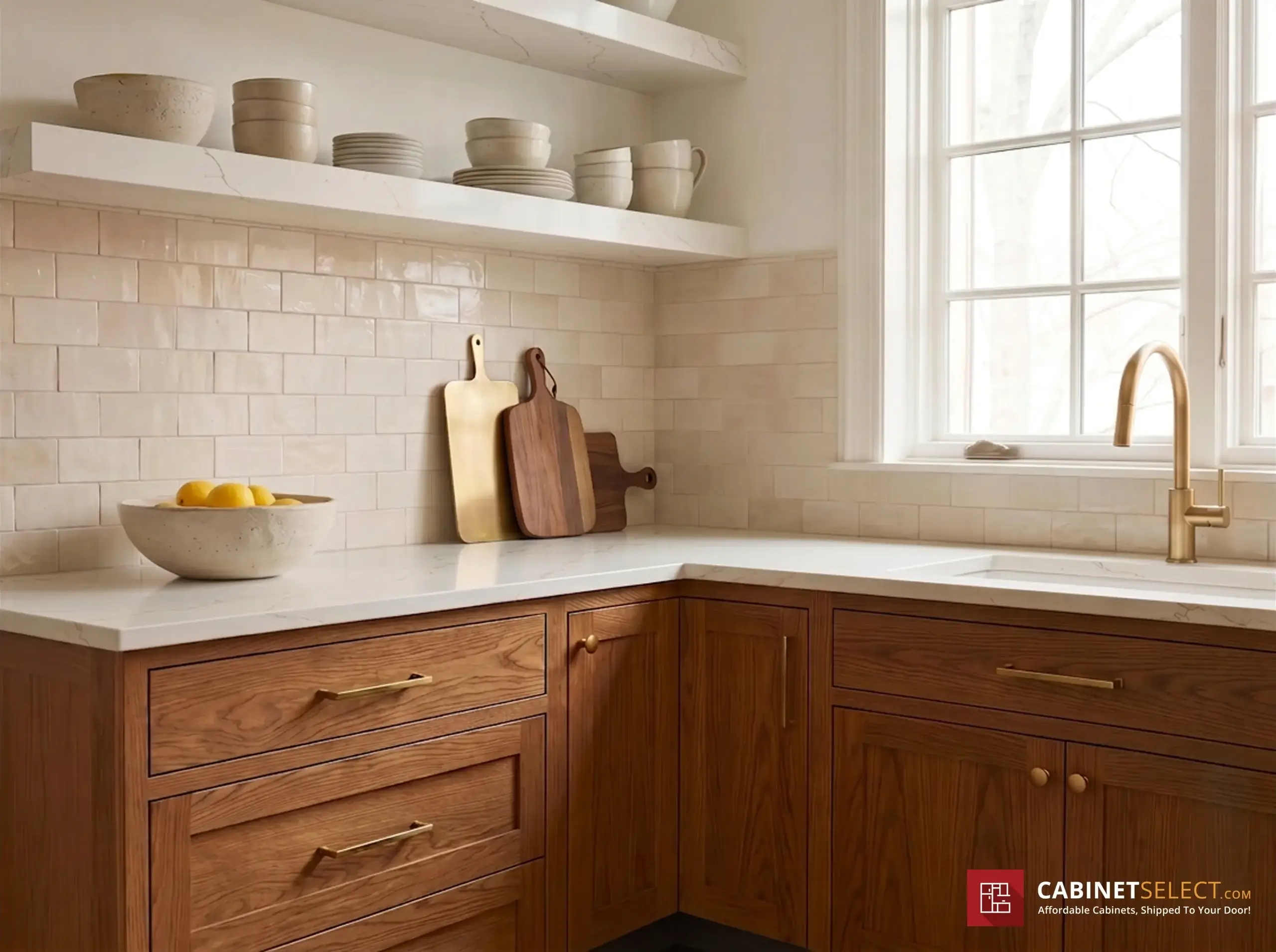 Countertops For Oak Cabinets