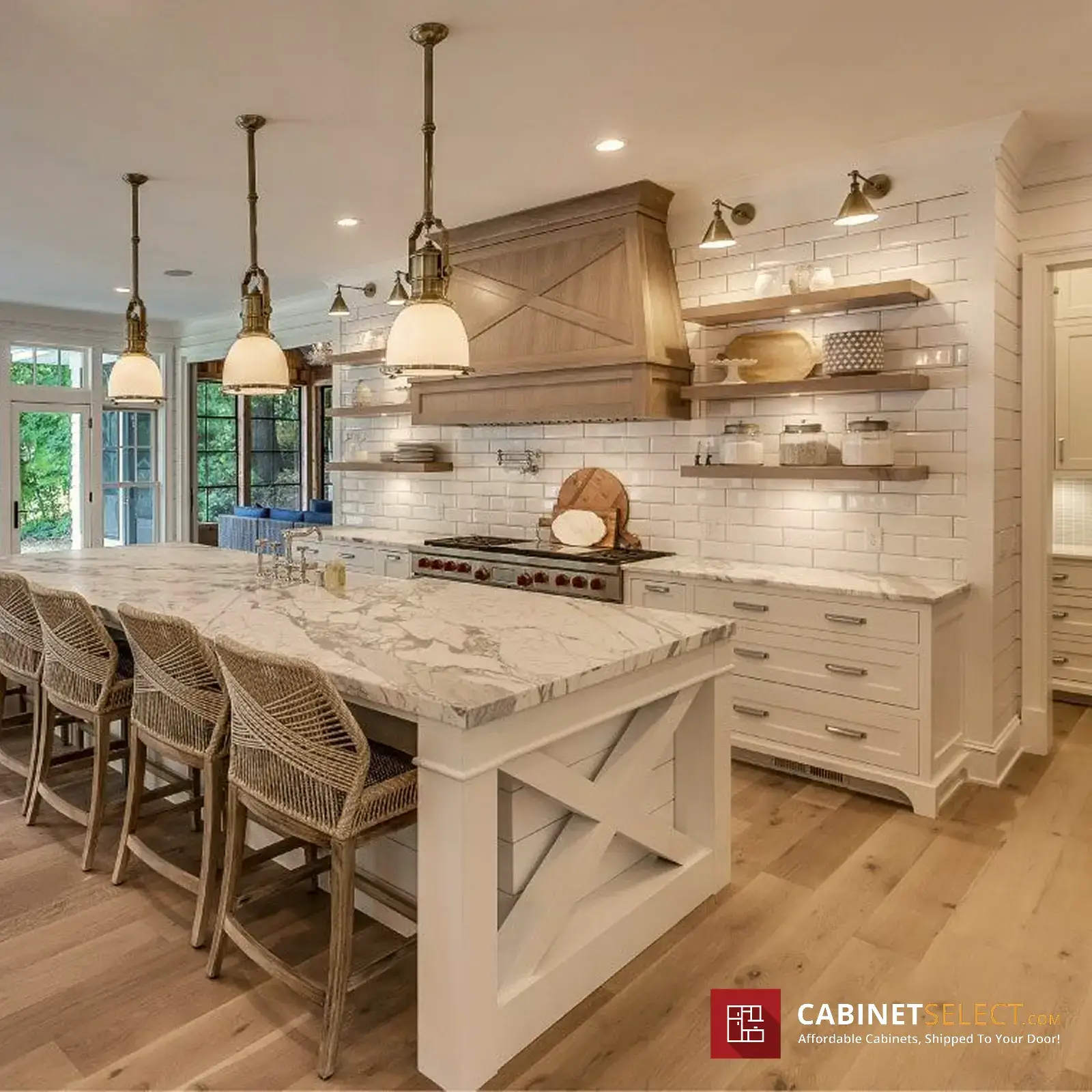 Warm White Kitchen Cabinets