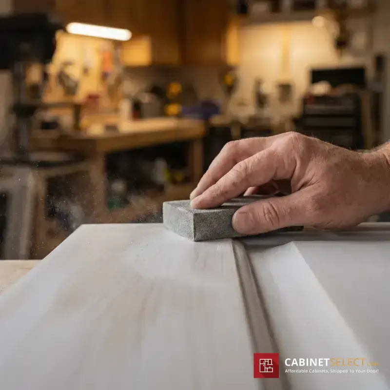 Scuff Sanding Cabinet Door Before Painting