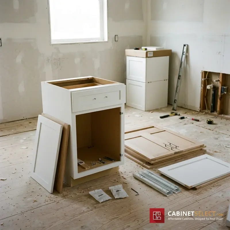 How To Build Island From Stock Base Cabinets