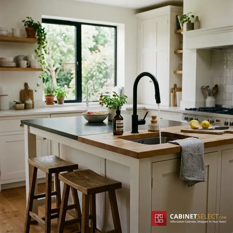 Kitchen Island With Sink Middle