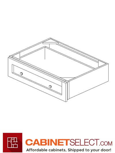 AW-SVDU3021-7″: Ice White Shaker 7″ Desk drawer vanity