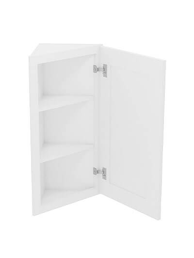 AW-AW30: Ice White Shaker 30″ Angled Wall End Cabinet