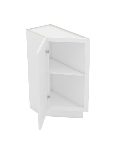 AW-BTC12L: Ice White Shaker 12″ Angle Base End Cabinet