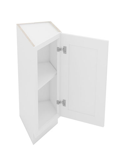 AW-BTC12R: Ice White Shaker 12″ Angle Base End Cabinet