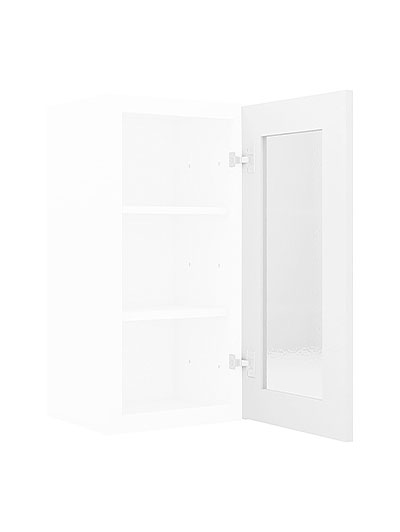 AW-W1530GD: Ice White Shaker 15″ Glass Door