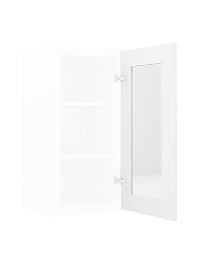 AW-W1536GD: Ice White Shaker 15″ Glass Door
