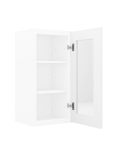 AW-W1830GD: Ice White Shaker 18″ Glass Door