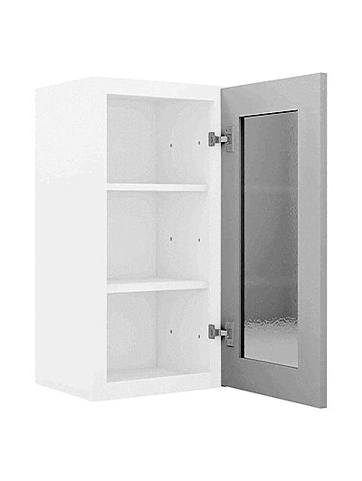 AW-W1836GD: Ice White Shaker 18″ Glass Door