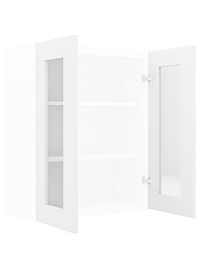 AW-W2430BGD: Ice White Shaker 24″ Glass Door
