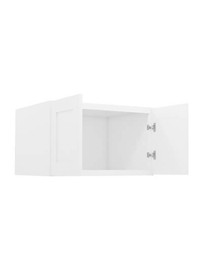 AW-W301824B: Ice White Shaker 30″ Refrigerator Wall Cabinet 24″ deep