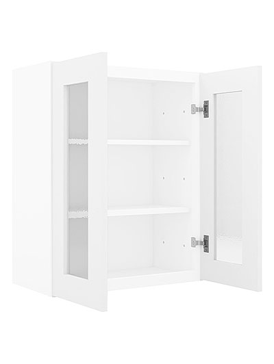 AW-W3030BGD: Ice White Shaker 30″ Glass Door