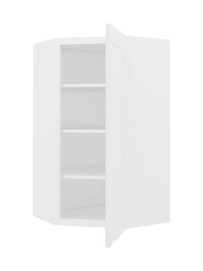 AW-WDC274215: Ice White Shaker 27″ Diagonal Corner Wall Cabinet