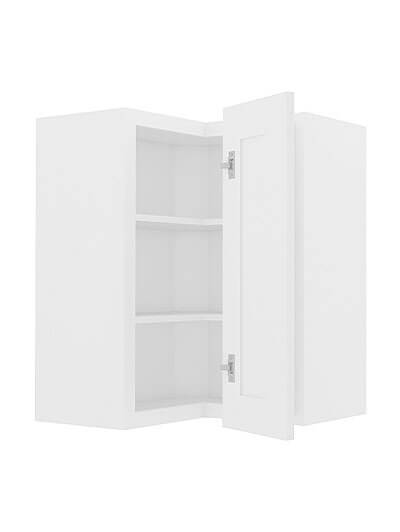 AW-WSQ2430: Ice White Shaker 24″ Corner Wall Cabinet