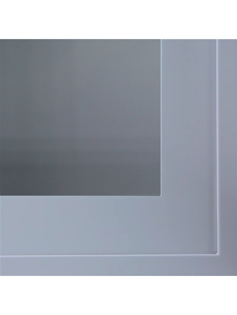 EDG-CLRW2118-1: Clear Glass Insert for 18″H Single Glass Door Wall Stacker Cabinets