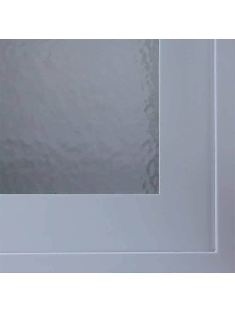 EDG-HAMW2718-2: Hammered Glass Insert for 18″H Double Glass Door Wall Stacker Cabinets