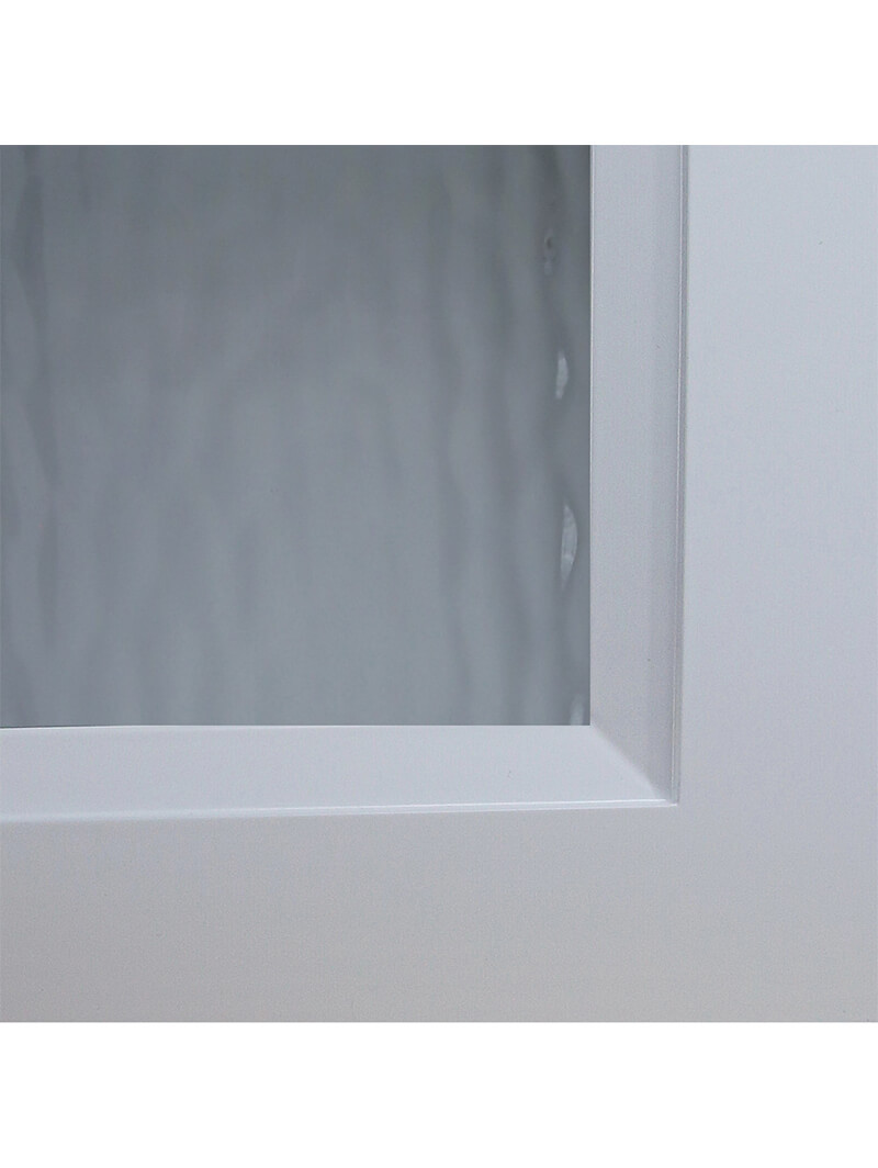 OXF-WAVW3030-2: Clear Wavy Glass Insert for 30″W Glass Door Wall Cabinets
